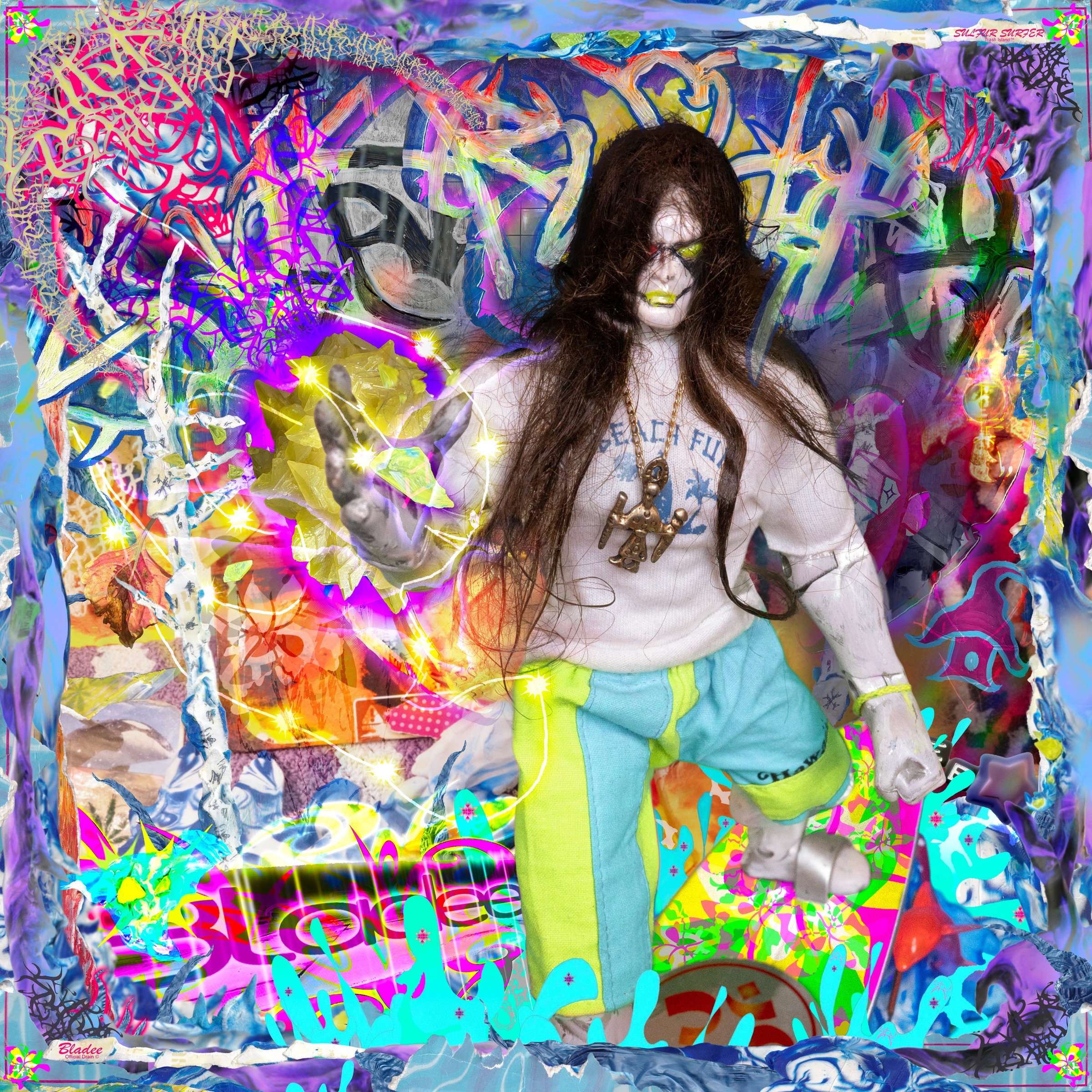 Bladee - Sulfur Surfer album cover.